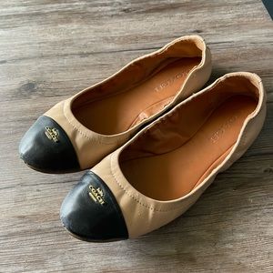 Coach cap toe flats size 9